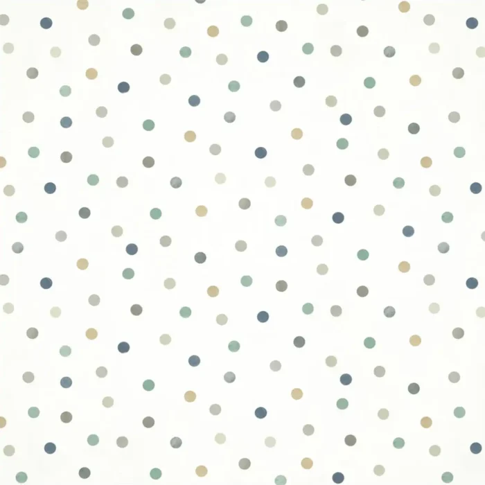 Bon Bon Wallpaper - Gilver / Duck Egg / Denim swatch