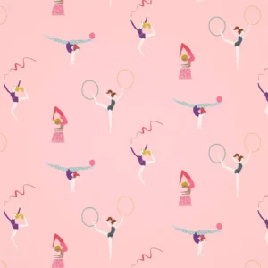 pink children's wallpaper from harlequin