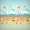 multicolour animal wallpaper from harlequin