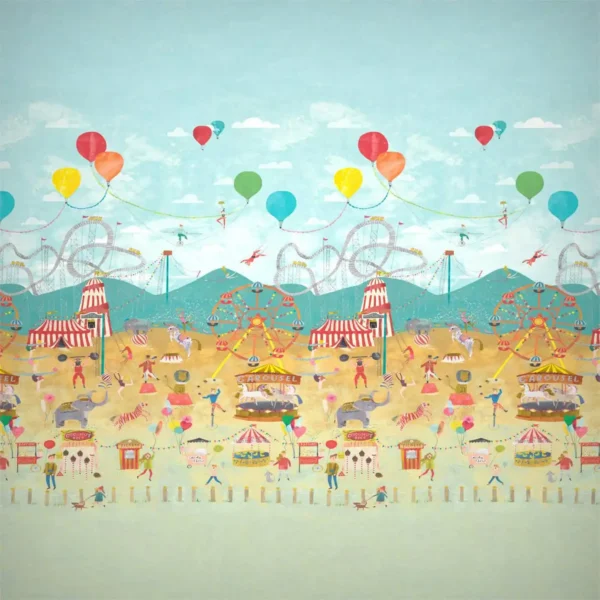multicolour animal wallpaper from harlequin