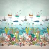 multicolour animal wallpaper from harlequin