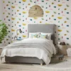 insect and bug childrens wallpaper with bed
