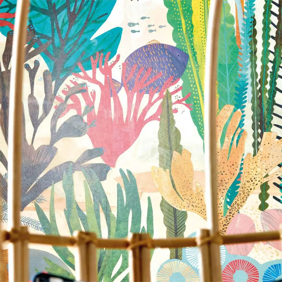 Above and Below Wallpanel - Marine Life by close up coral wallpaper
