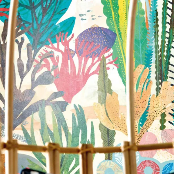 Above and Below Wallpanel - Marine Life by close up coral wallpaper