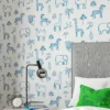blue animal childrens wallpaper