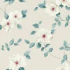 blue botanical cotton fabric from Sanderson