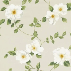 multicolour botanical cotton fabric from Sanderson