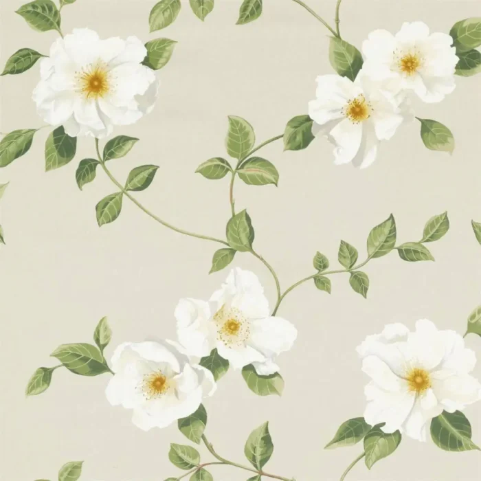 Poet's Rose Fabric - Linen swatch