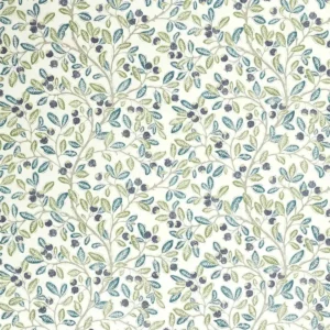 multicolour botanical cotton fabric from Sanderson