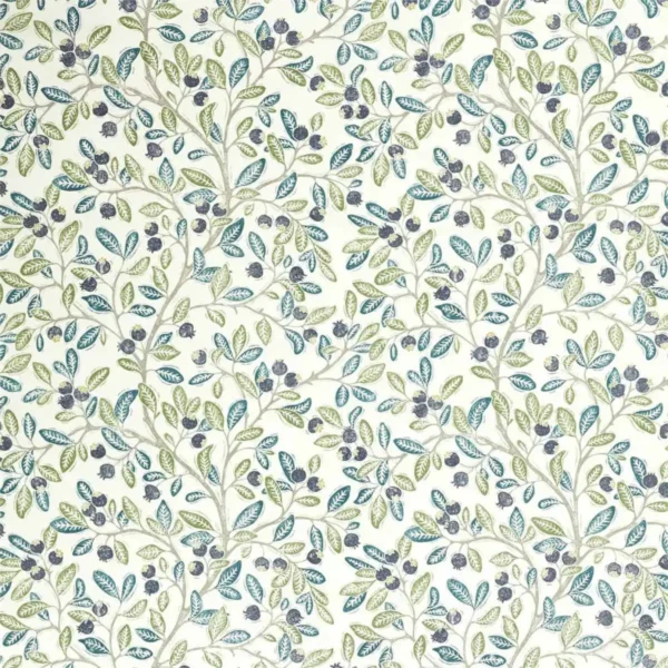 multicolour botanical cotton fabric from Sanderson