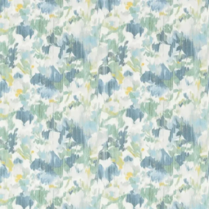 Poet's Garden Fabric - Teal / Indigo swatch