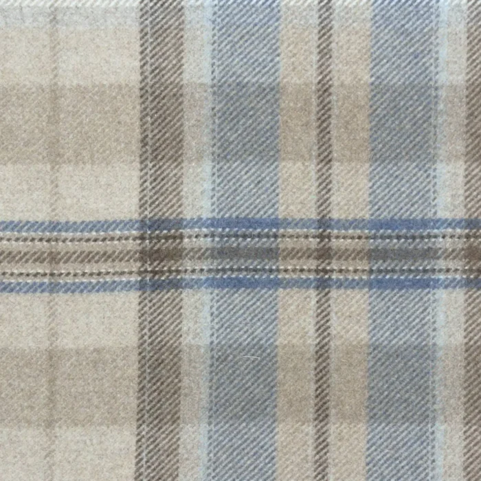 Byron Fabric - Indigo / Stone swatch