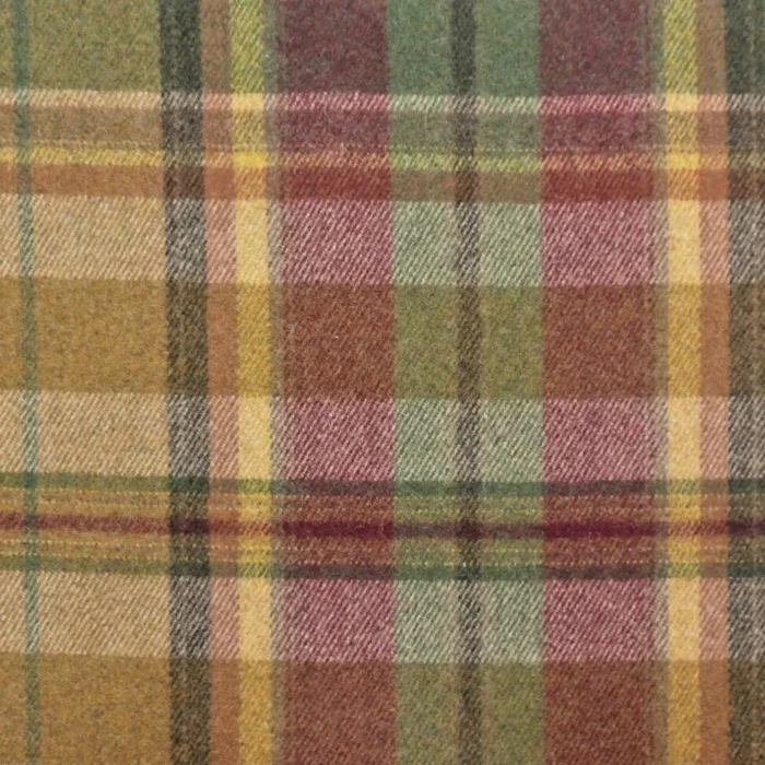 Byron Fabric - Caramel / Burgundy swatch