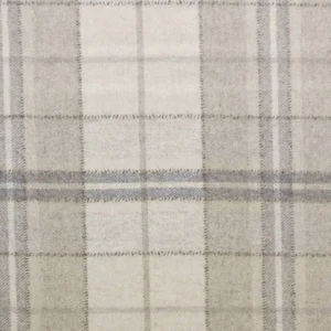 neutral checked woolen fabric from Sanderson