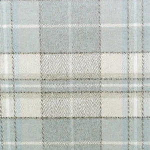 blue checked woolen fabric from Sanderson