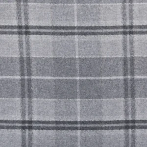 black-grey checked woolen fabric from Sanderson