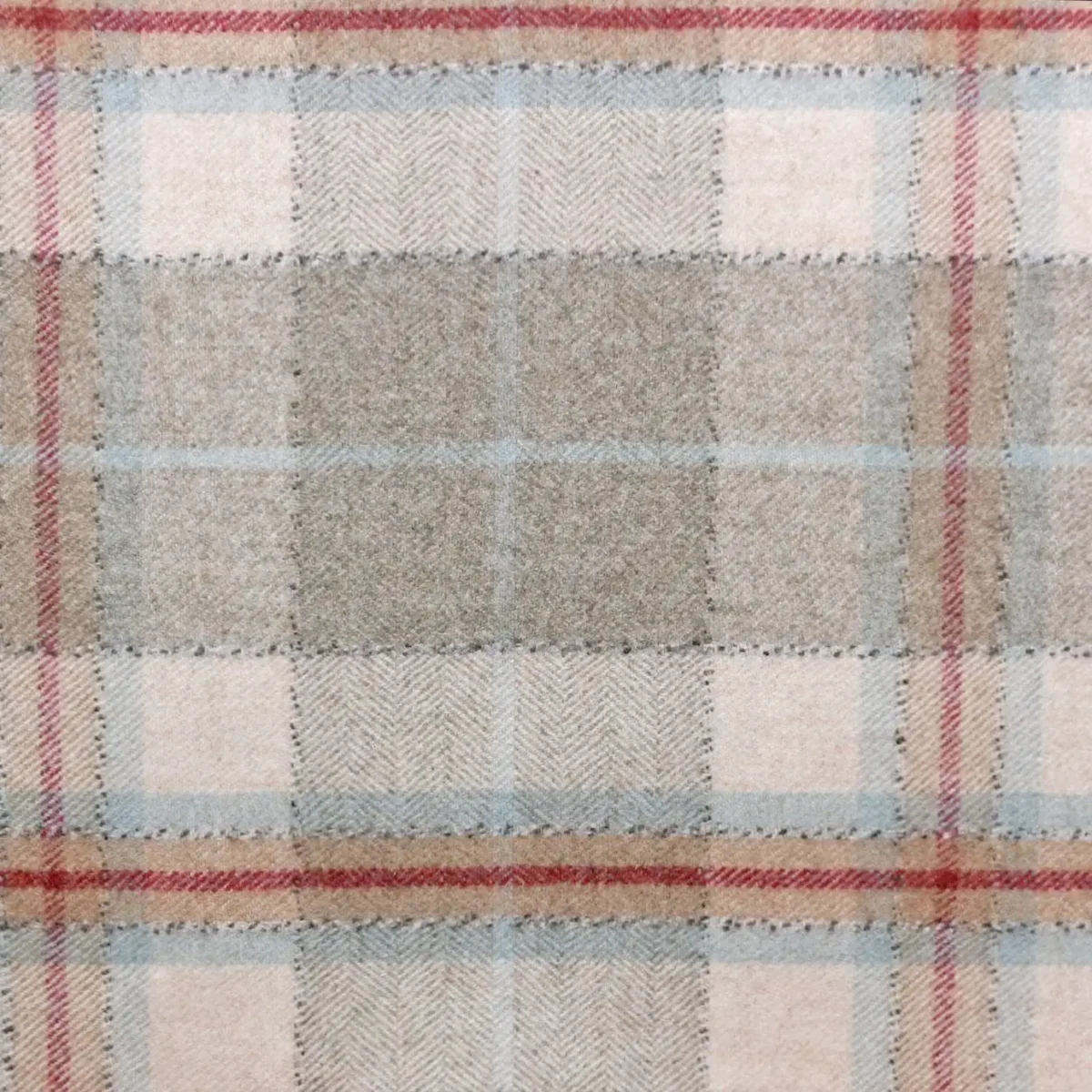 neutral checked woolen fabric from Sanderson