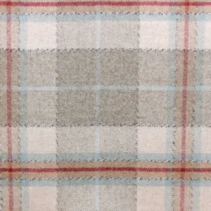 neutral checked woolen fabric from Sanderson