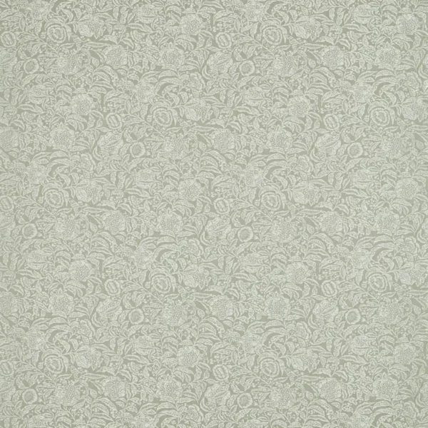 Annandale Weave Fabric - Willow by green botanical jacquard fabric from Sanderson