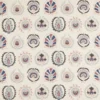 multicolour botanical embroideried fabric from Sanderson