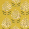yellow botanical embroideried fabric from Sanderson