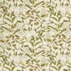 green botanical embroideried fabric from Sanderson