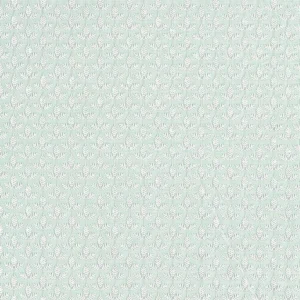 blue botanical embroideried fabric from Sanderson