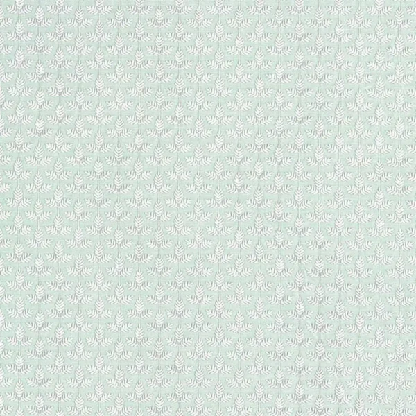 Felix Fabric - Robins Egg by blue botanical embroideried fabric from Sanderson