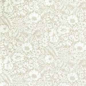 black-grey botanical woven fabric from Sanderson