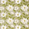 brown botanical printed fabric from Sanderson
