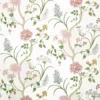 green botanical linen fabric from Sanderson
