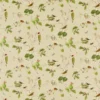 green botanical printed fabric from Sanderson