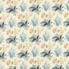 blue botanical cotton fabric from Sanderson