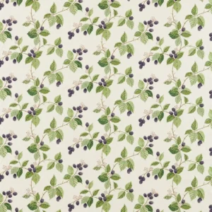 green botanical cotton fabric from Sanderson