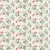 red botanical cotton fabric from Sanderson