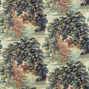 multicolour botanical printed fabric from Sanderson