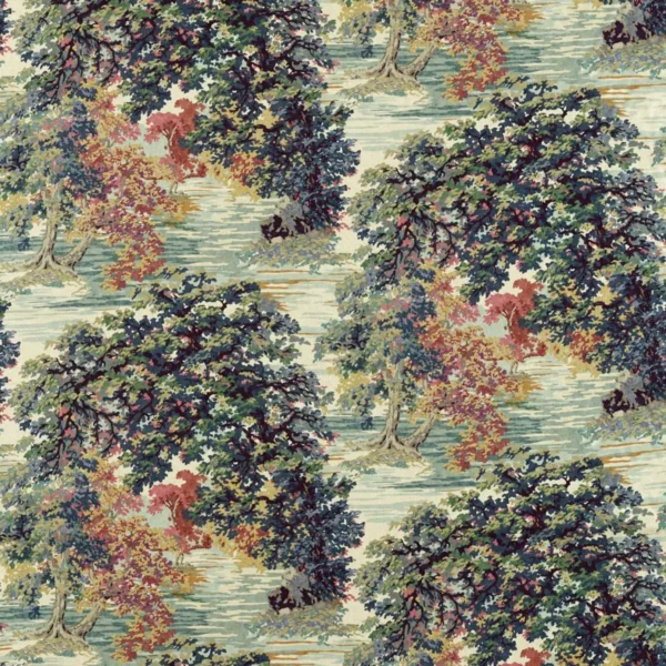 multicolour botanical printed fabric from Sanderson