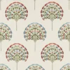multicolour botanical embroideried fabric from Sanderson