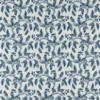blue botanical embroideried fabric from Sanderson