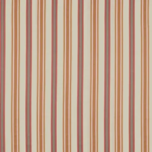 orange striped cotton fabric from Sanderson
