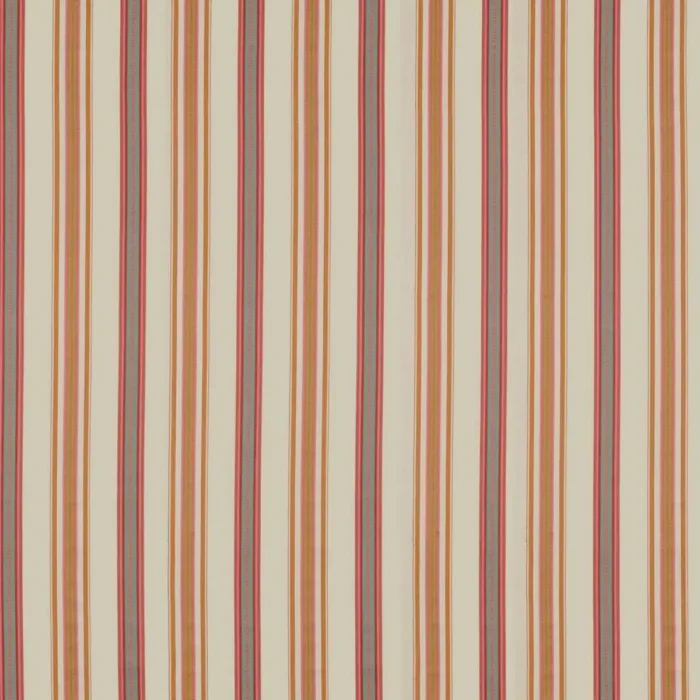 Valley Stripe Fabric - Rowan Berry / Cream swatch