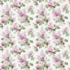 purple botanical cotton fabric from Sanderson