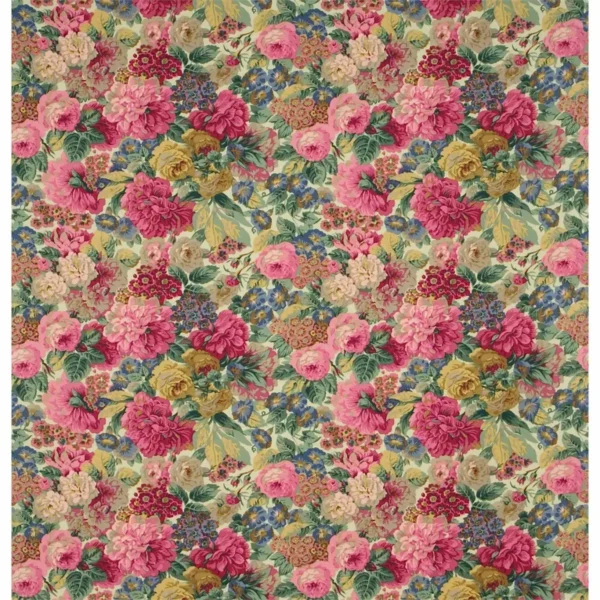 green botanical printed fabric from Sanderson