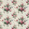 green botanical printed fabric from Sanderson