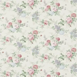 green botanical cotton fabric from Sanderson