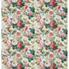 green botanical printed fabric from Sanderson