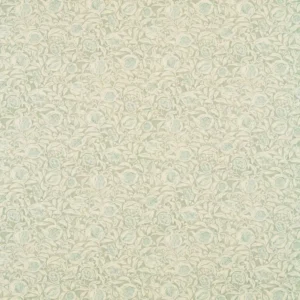green botanical linen fabric from Sanderson