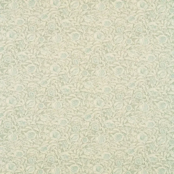 Annandale Fabric - Willow / Seaspray by green botanical linen fabric from Sanderson