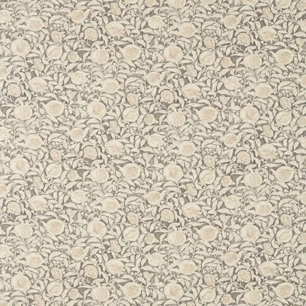Annandale Fabric - Charcoal / Linen by black-grey botanical linen fabric from Sanderson