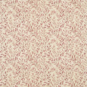 red botanical linen fabric from Sanderson